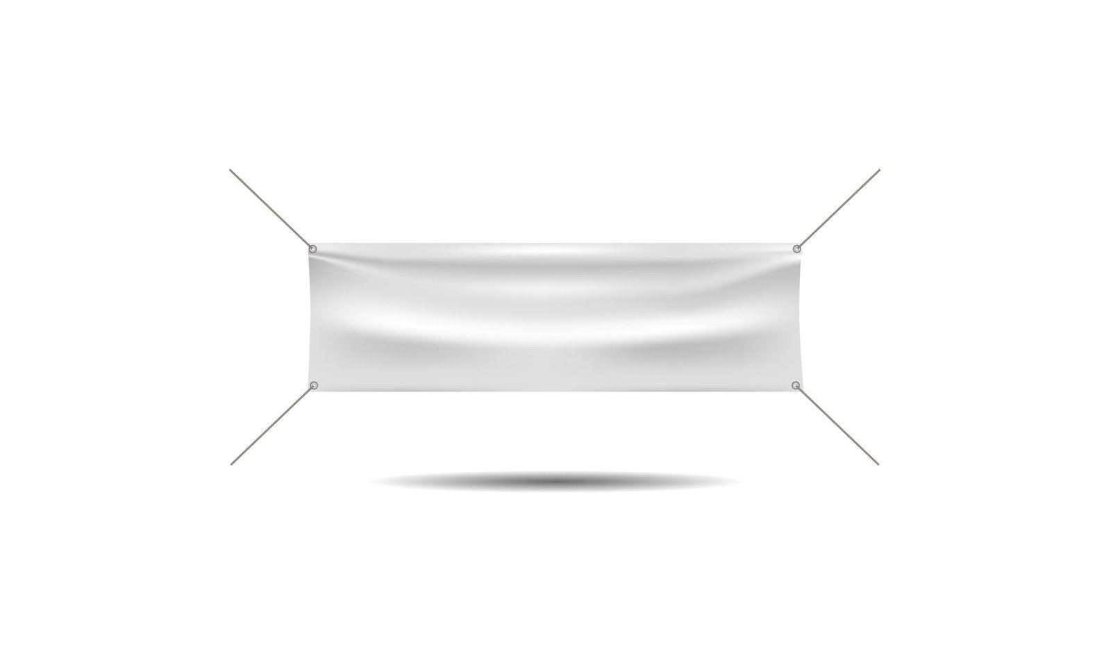 hanging clear white flag template.